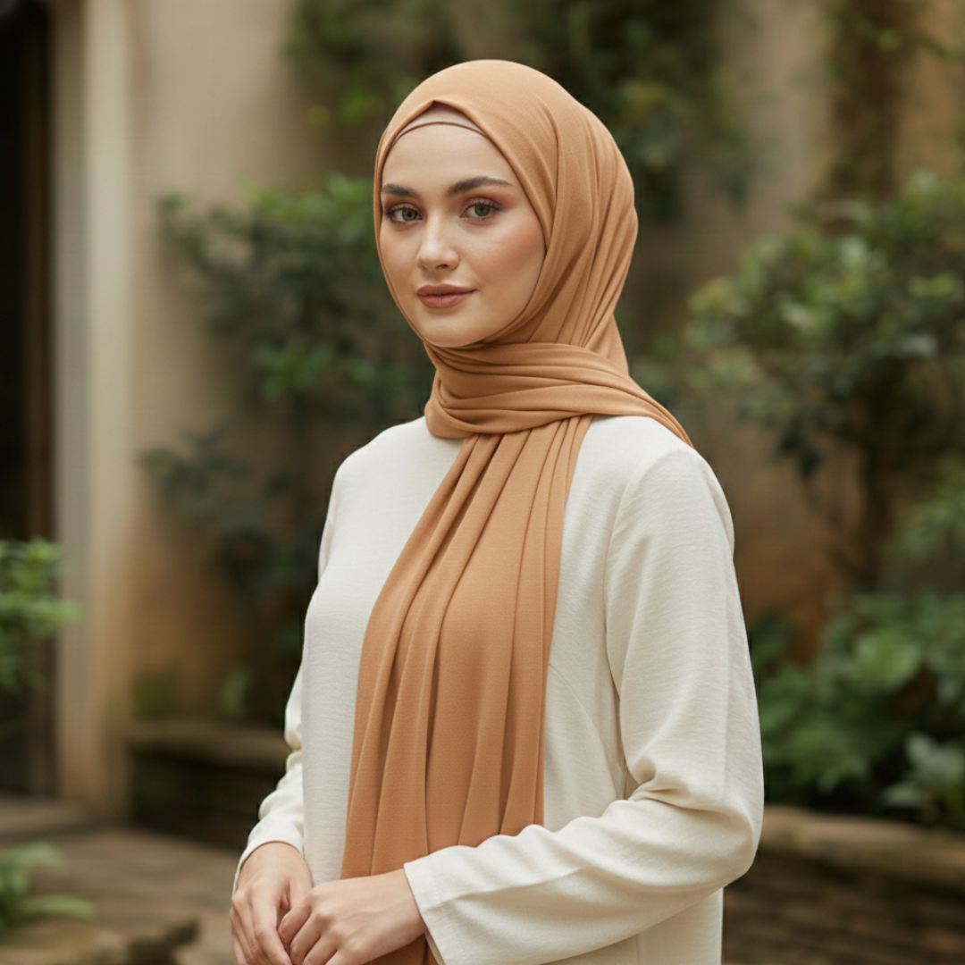 Modal Cotton Jersey Hijab Scarf Long Plain