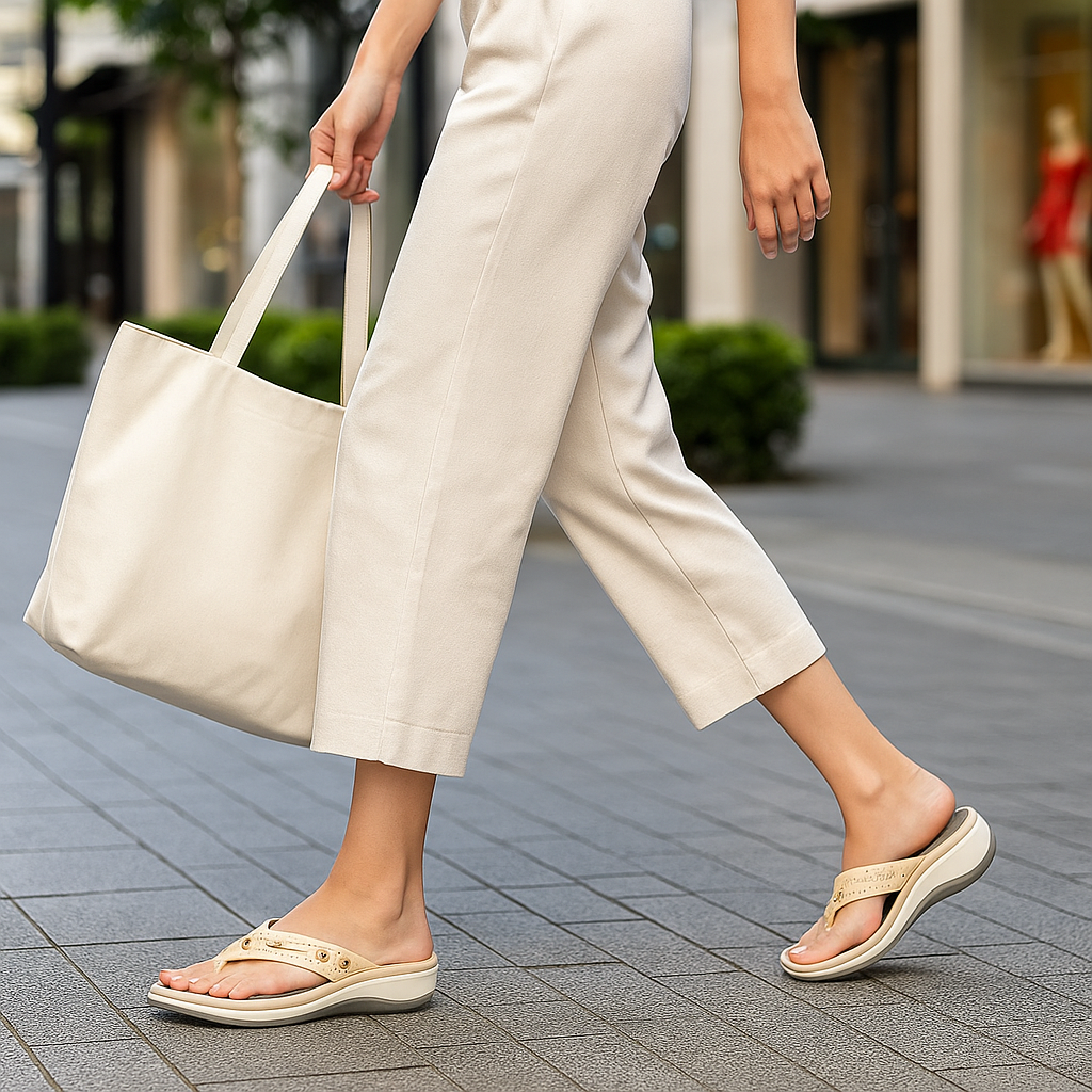 Comfortable Women's Orthopedic Flip-Flops - Arch Support - Cushioned