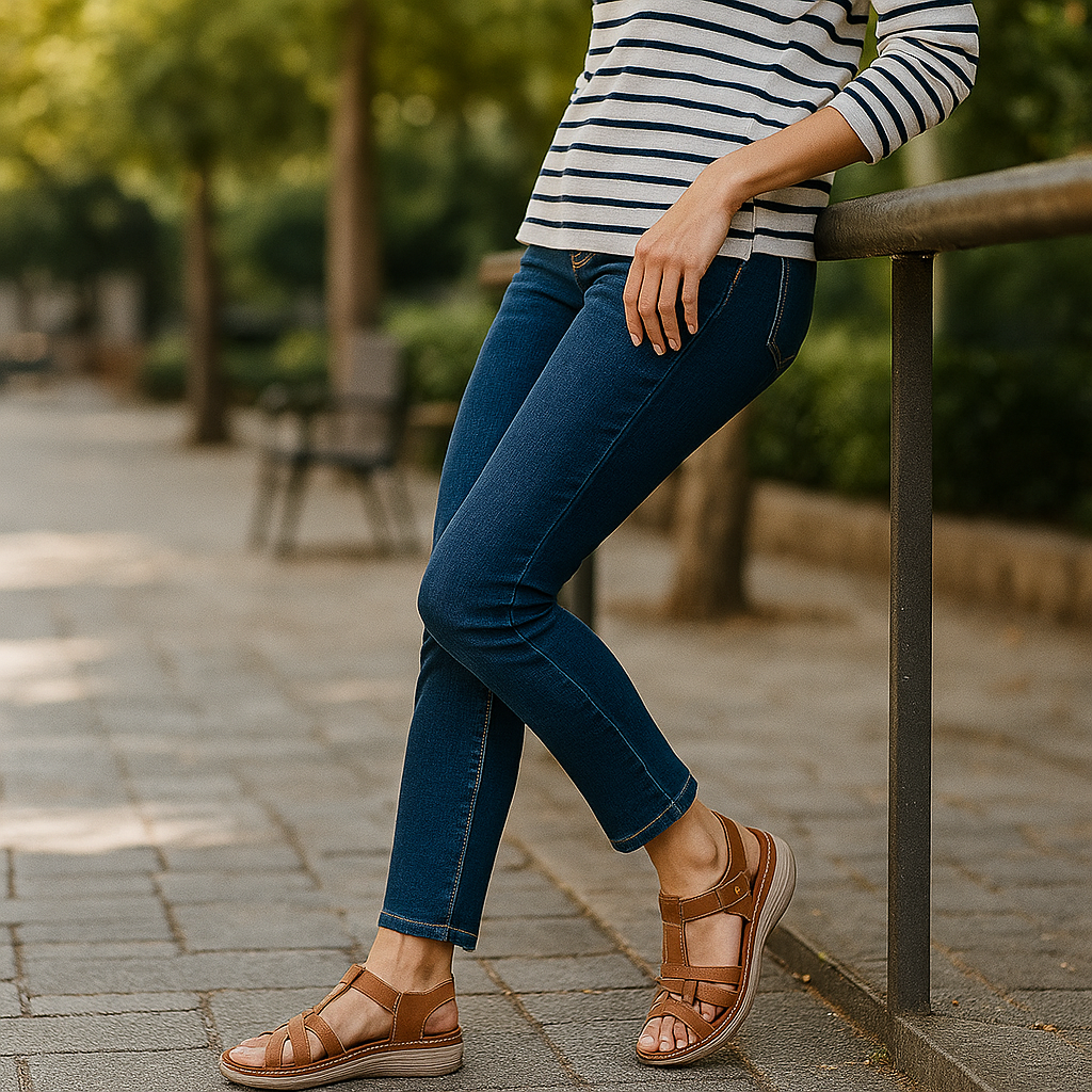 Ursula - Women's Orthopedic Leather Sandals - Arch Support