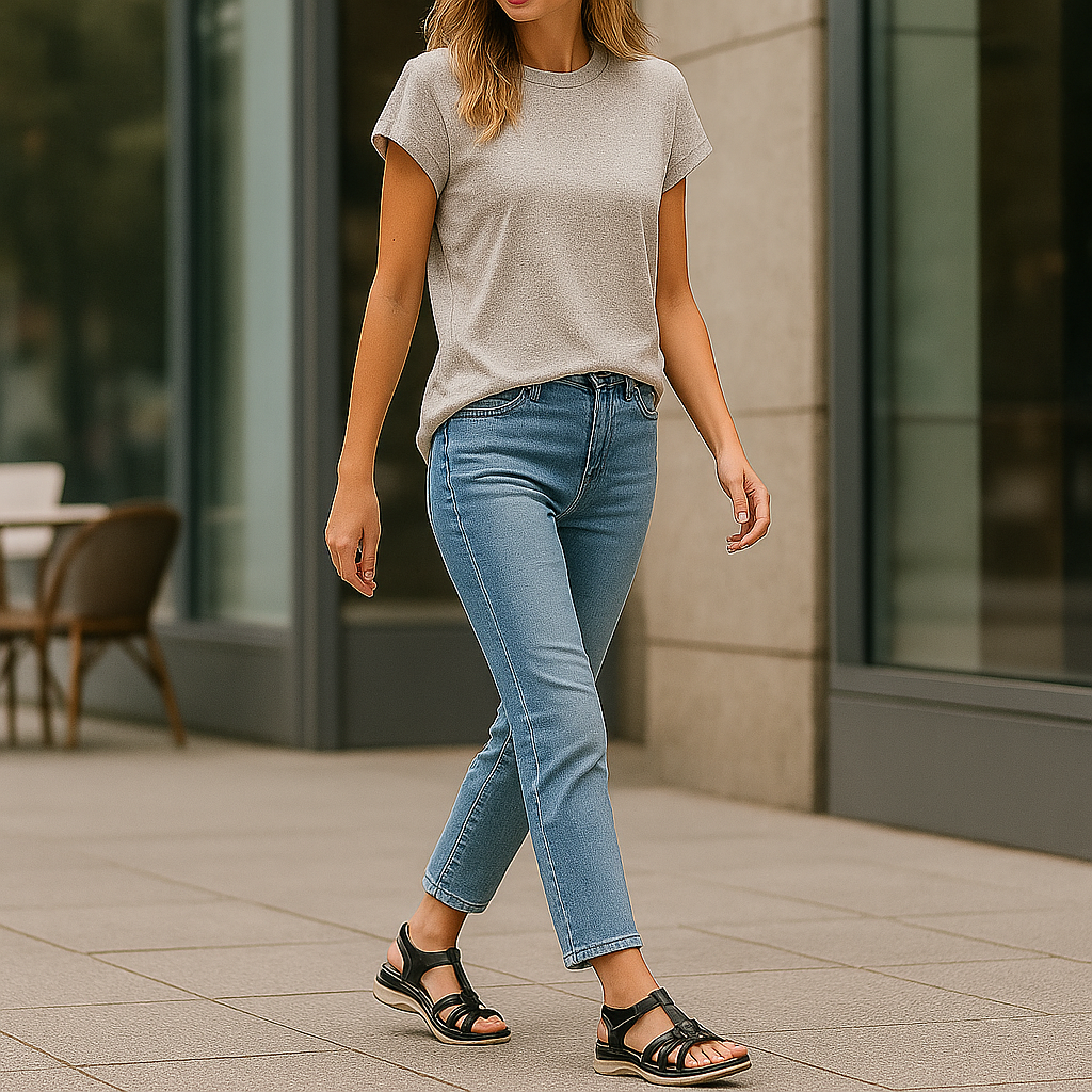 Ursula - Women's Orthopedic Leather Sandals - Arch Support