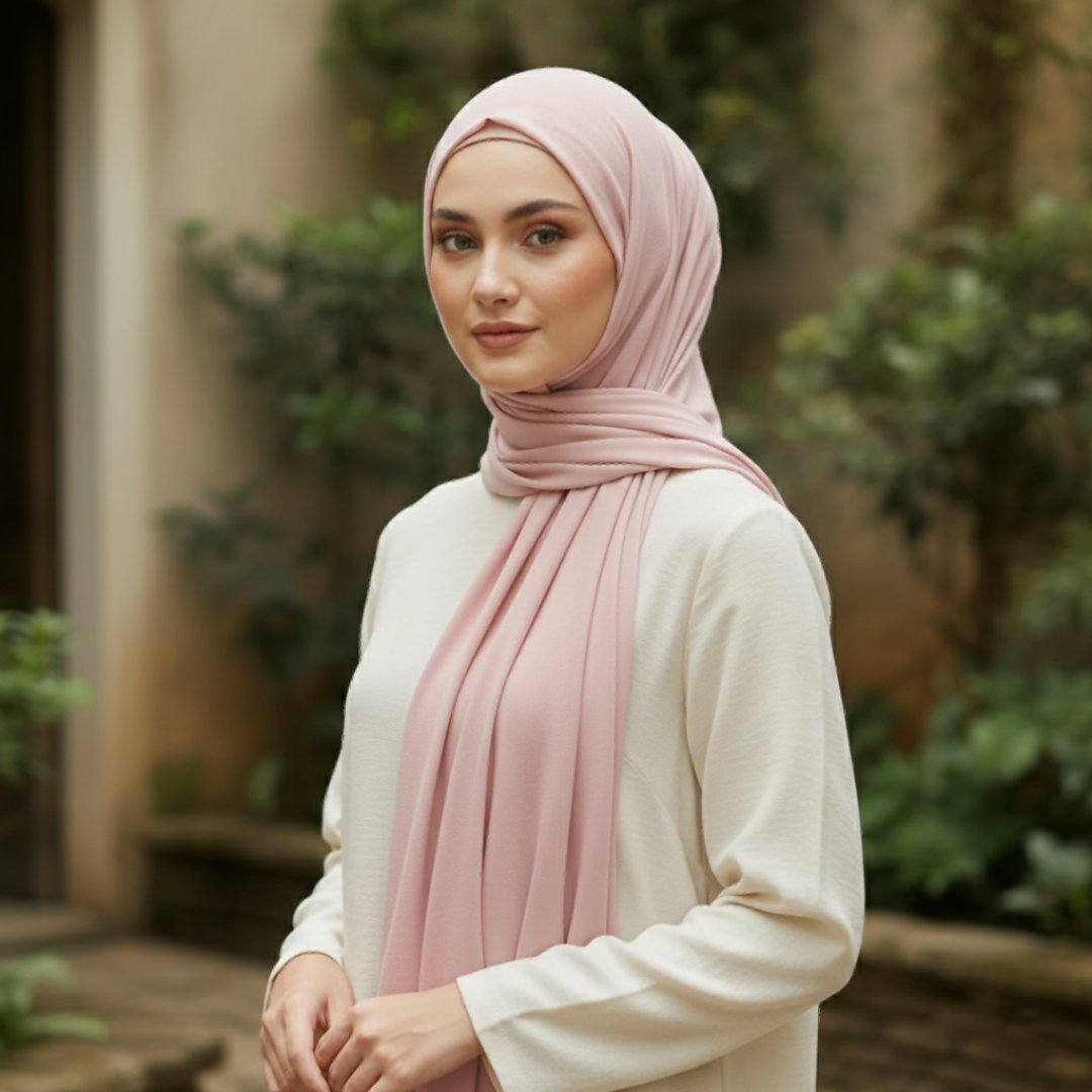 Modal Cotton Jersey Hijab Scarf Long Plain
