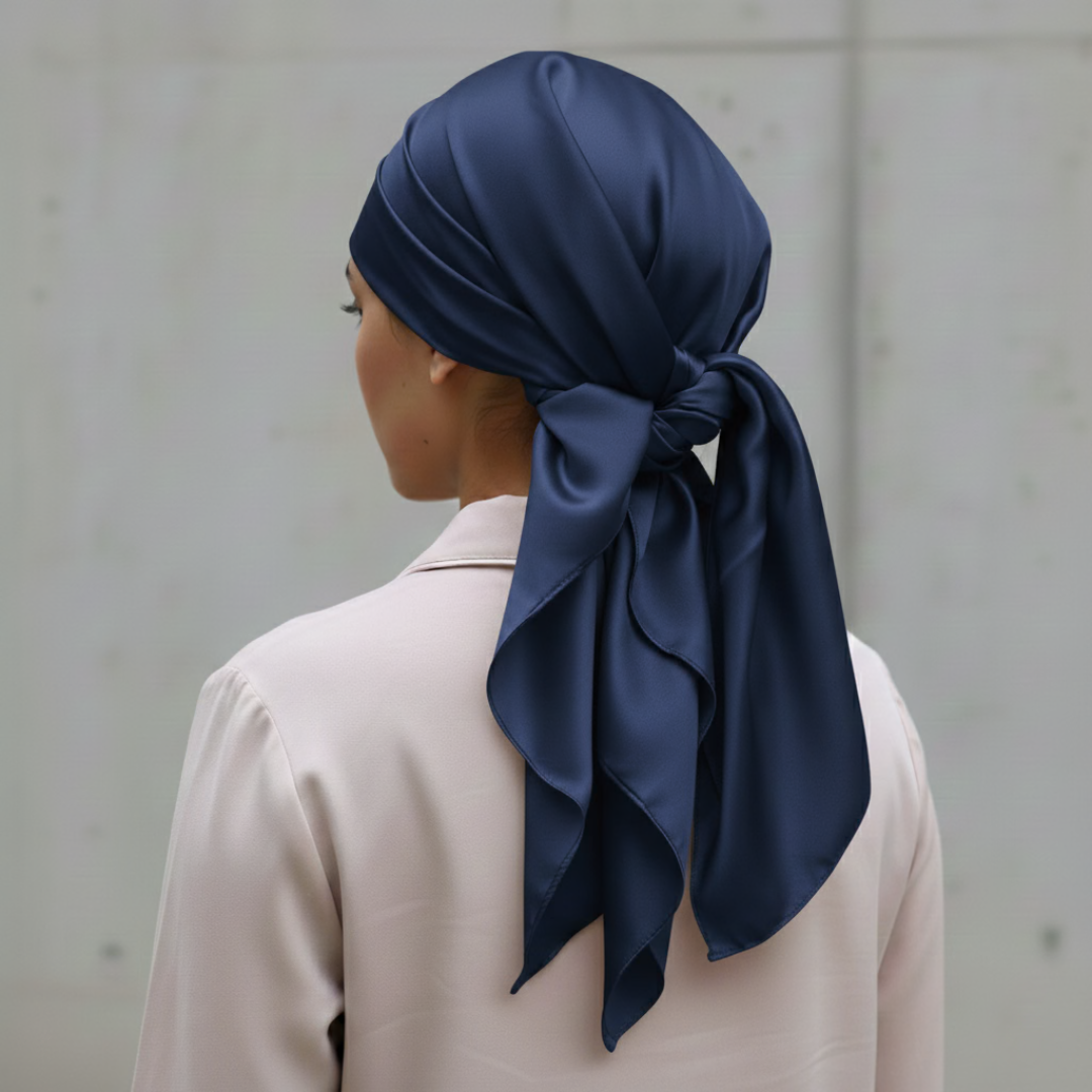 Luxury Satin Square Hijab Headscarf for Women