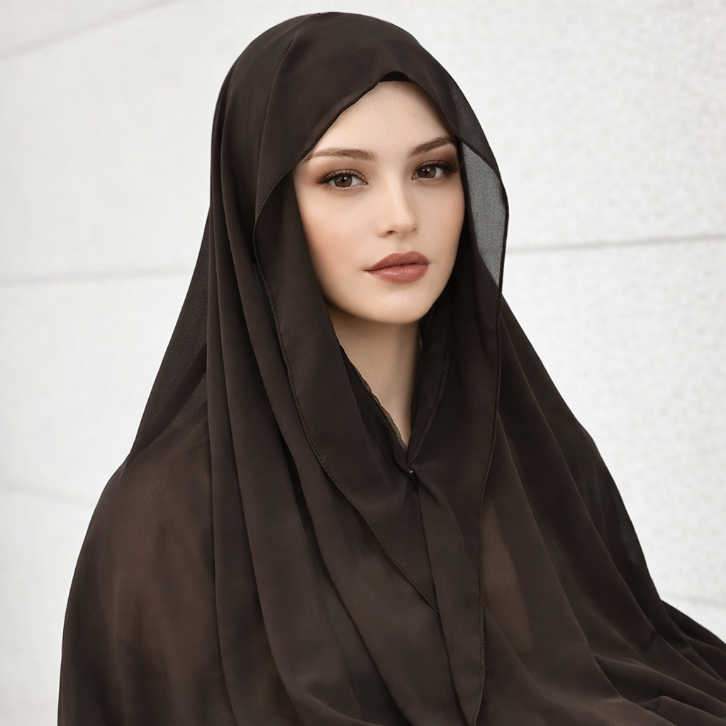 Premium Chiffon Hijab with Magnetic Undercap