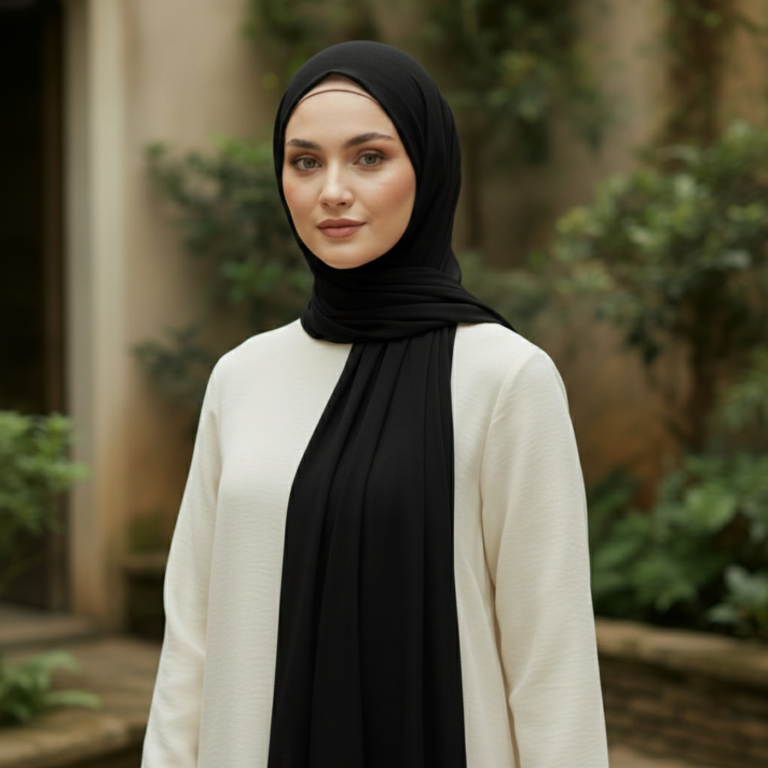 Modal Cotton Jersey Hijab Scarf Long Plain